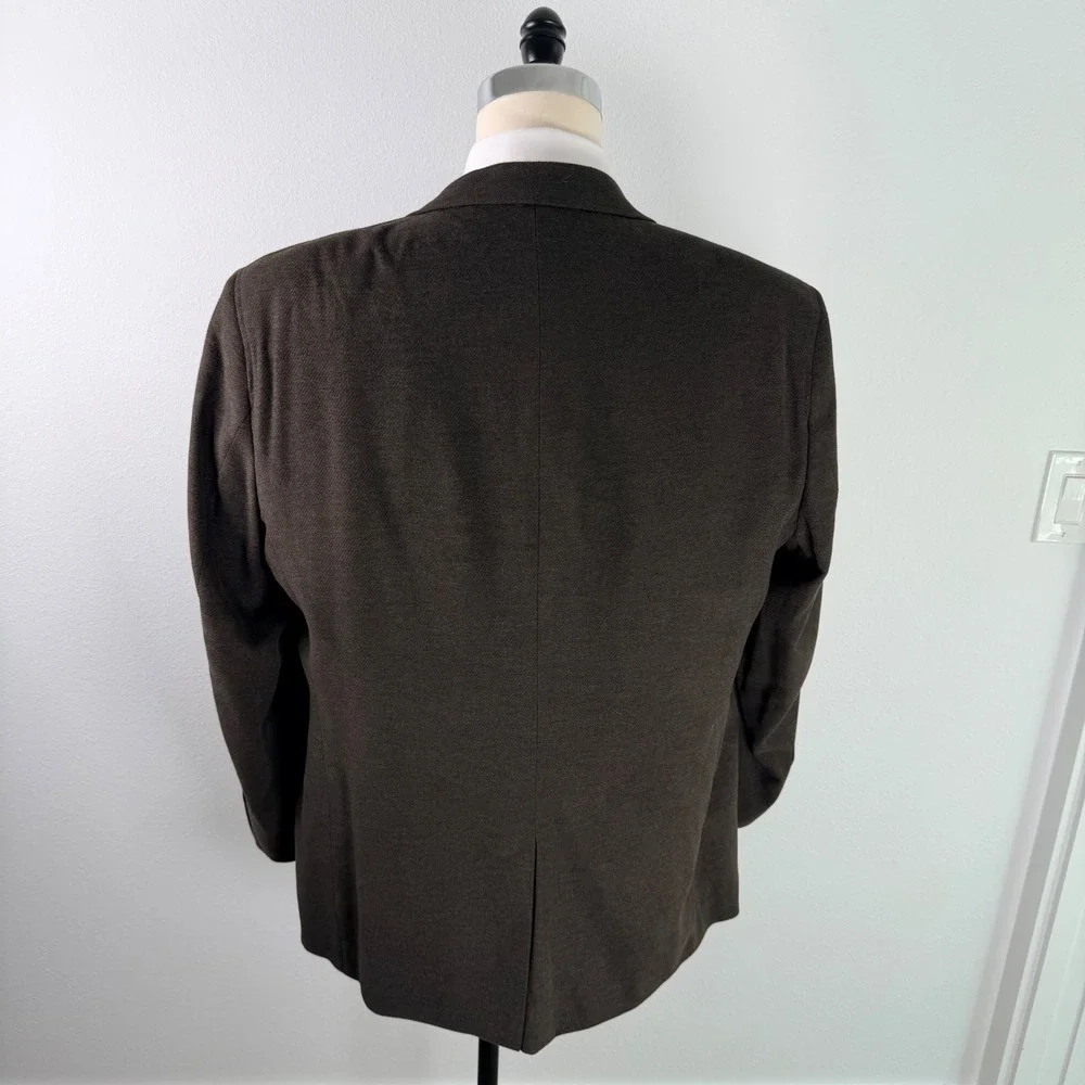 Alexander Julian Colours Mens 46R Brown Two Button Blazer Sport Coat Portugal